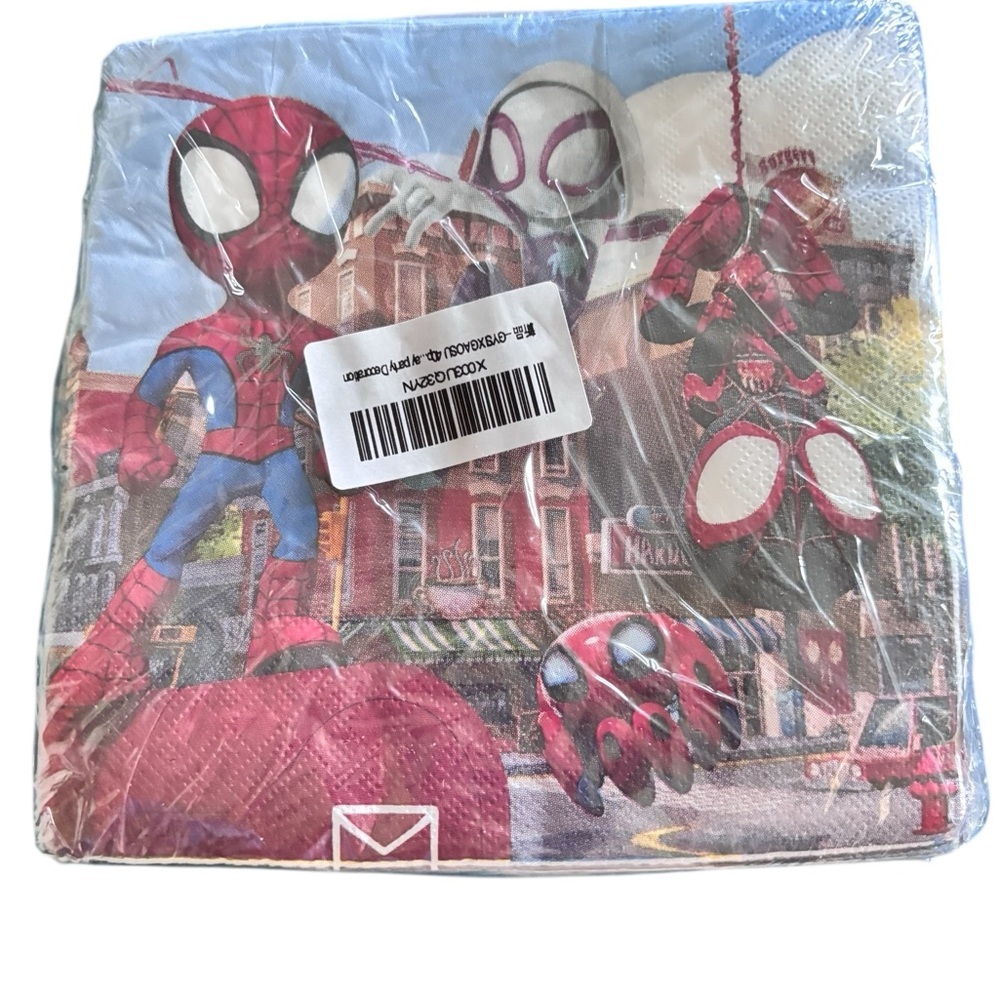 Spider-Man Super Hero Party Decorations Cake Plates Napkins 44Pc Birthday Decor